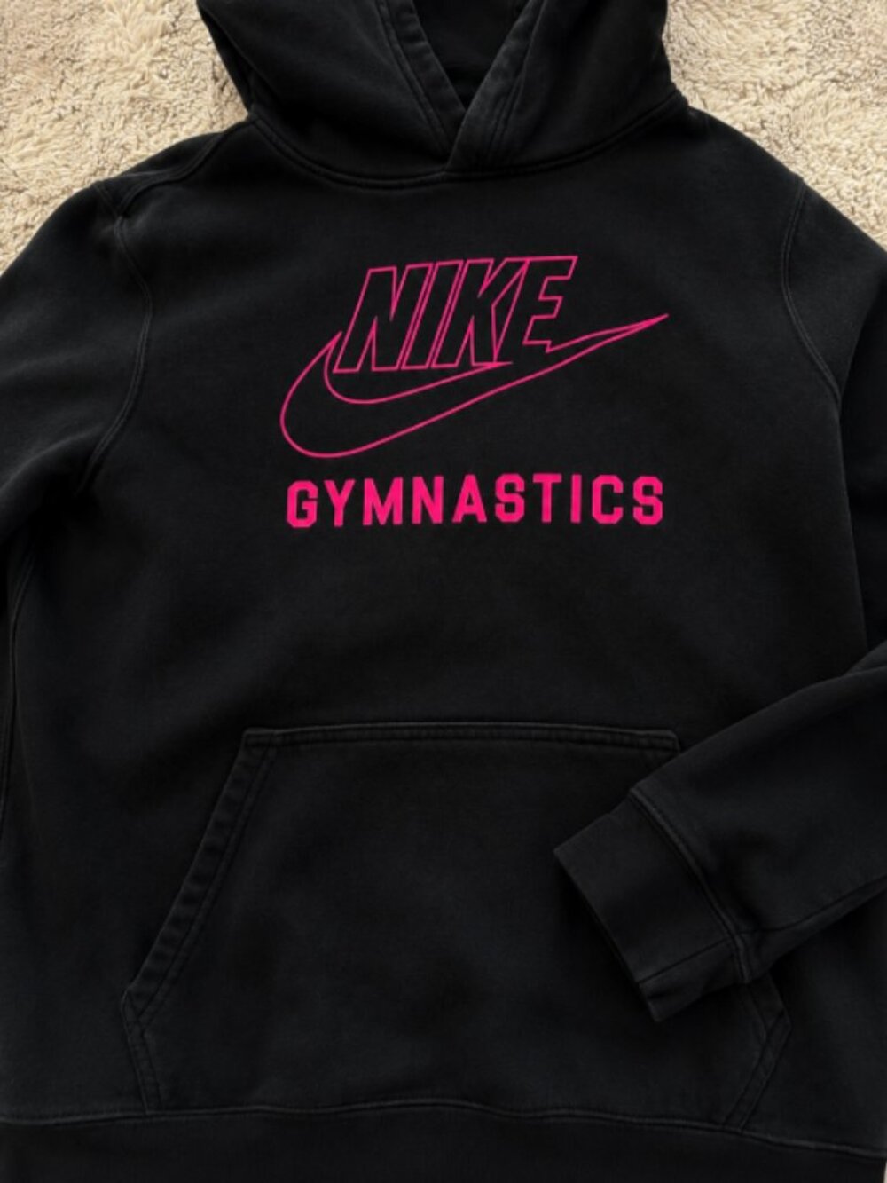 Nike Gymnastics Hoodie Black/Pink Size - Girls Youth XL 🖤